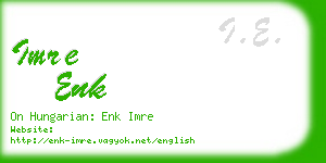 imre enk business card